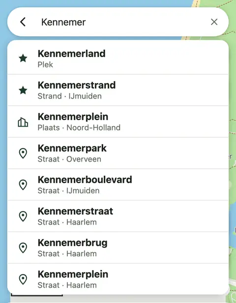 Zoeken naar Kennemer: plekken, plaatsen en straten