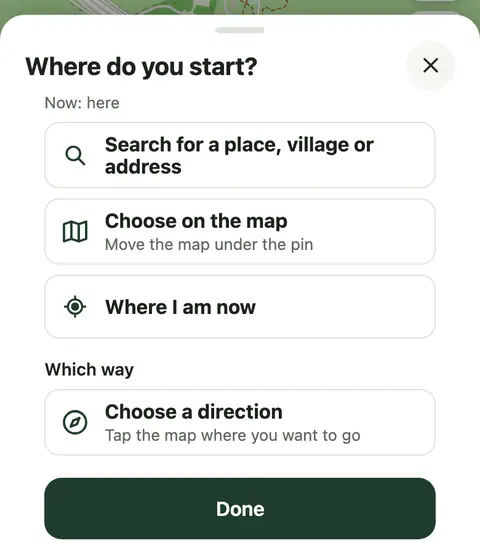 The sheet Where do you start?, with Which way at the bottom